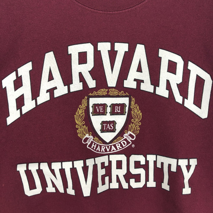 Hanes COMFORTBLEND Harvard University Triple Print College Sweatshirt, Men's Size M (Equivalent), Vintage cotton burgundy type Vintage Second Hand