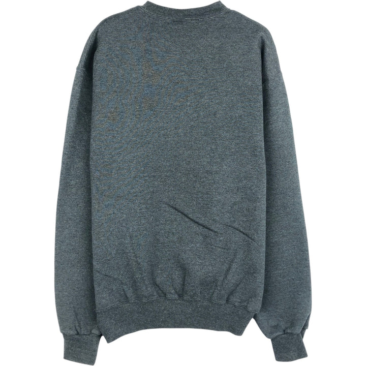 90'S Russell College Sweatshirt, Men's M Size Vintage cotton Charcoal Vintage Second Hand