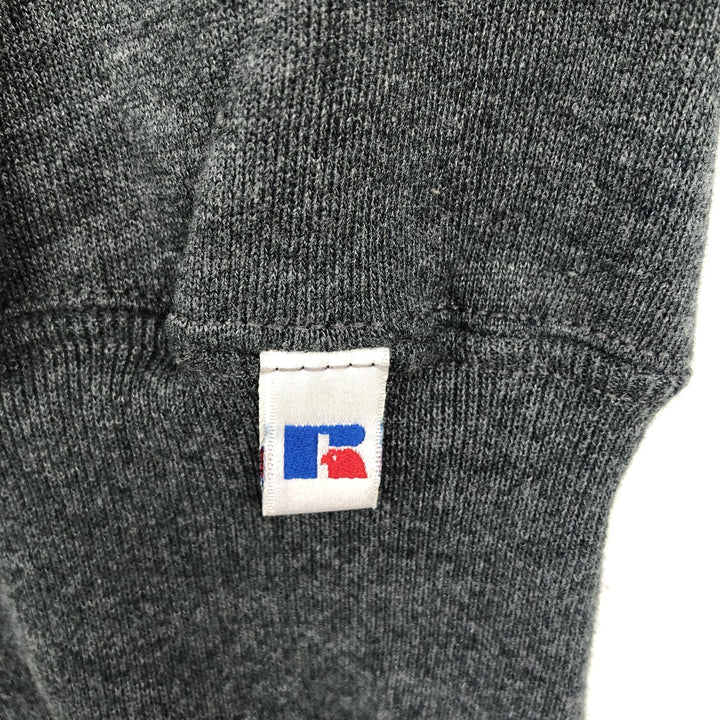 90'S Russell College Sweatshirt, Men's M Size Vintage cotton Charcoal Vintage Second Hand