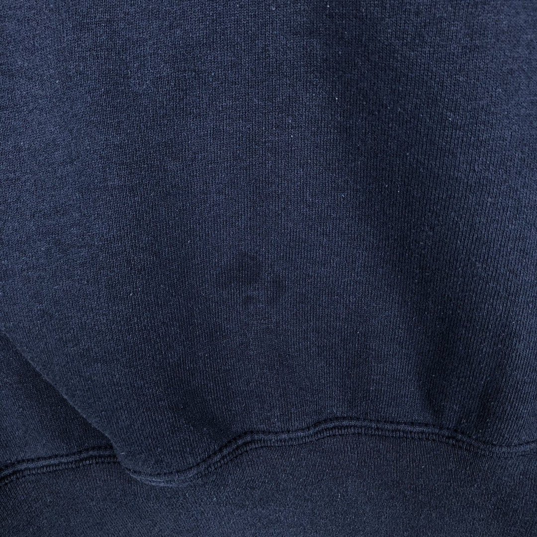 90'S Fruit of the Loom printed sweatshirt, made in the USA, men's size L, vintage cotton navy blue type Vintage Second Hand