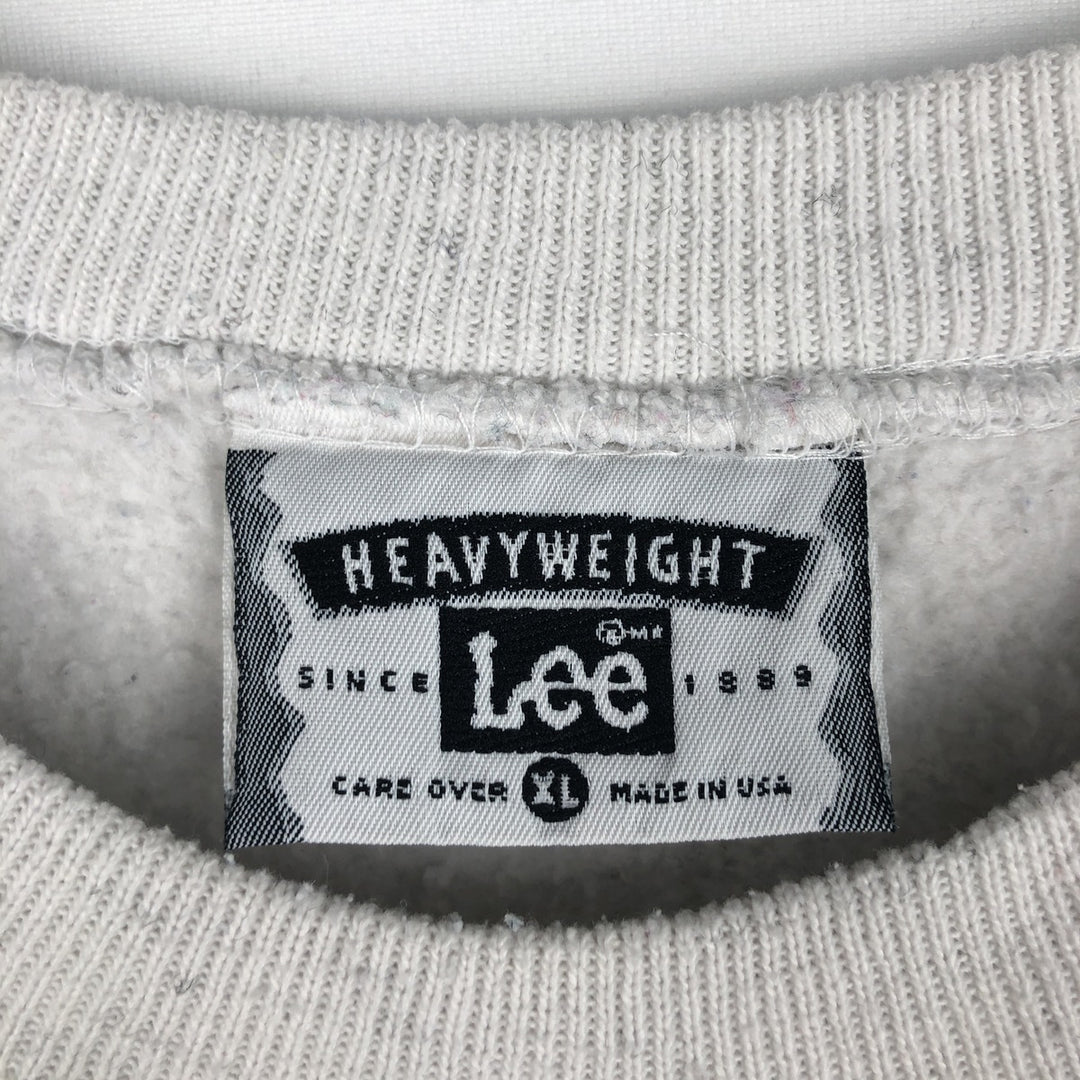 Vintage 90'S Lee printed sweatshirt, made in the USA, men's size XL cotton gray type Vintage Second Hand