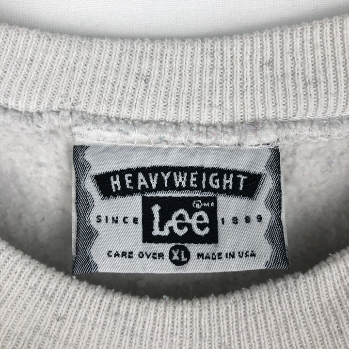 Vintage 90'S Lee printed sweatshirt, made in the USA, men's size XL cotton gray type Vintage Second Hand