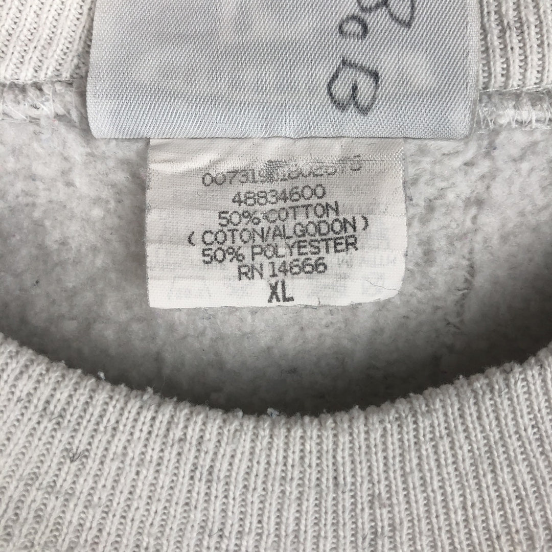 Vintage 90'S Lee printed sweatshirt, made in the USA, men's size XL cotton gray type Vintage Second Hand