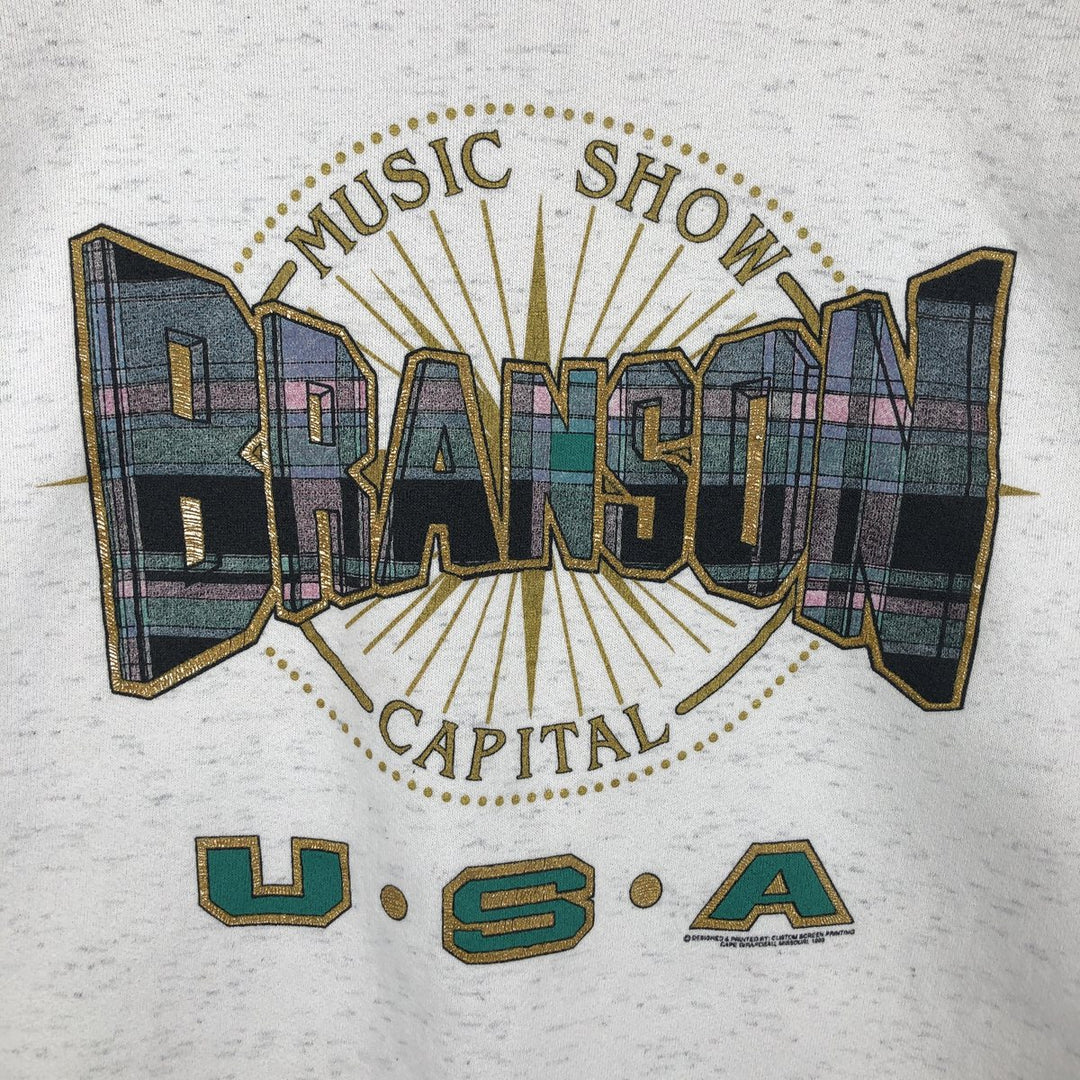 Vintage 90'S Lee printed sweatshirt, made in the USA, men's size XL cotton gray type Vintage Second Hand