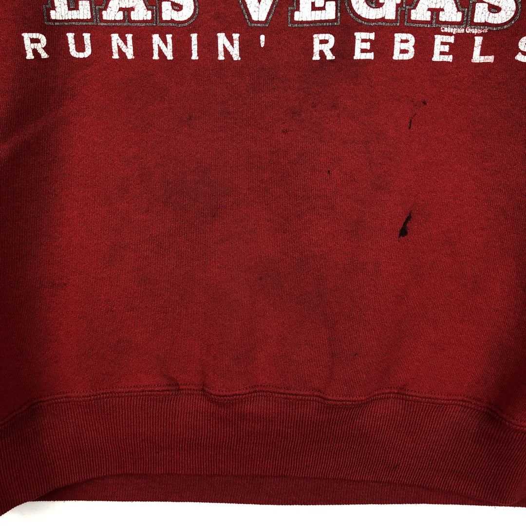 80s-90'S Jerzees College Sweatshirt, Made in USA, Men's Size L, Vintage cotton red type Vintage Second Hand
