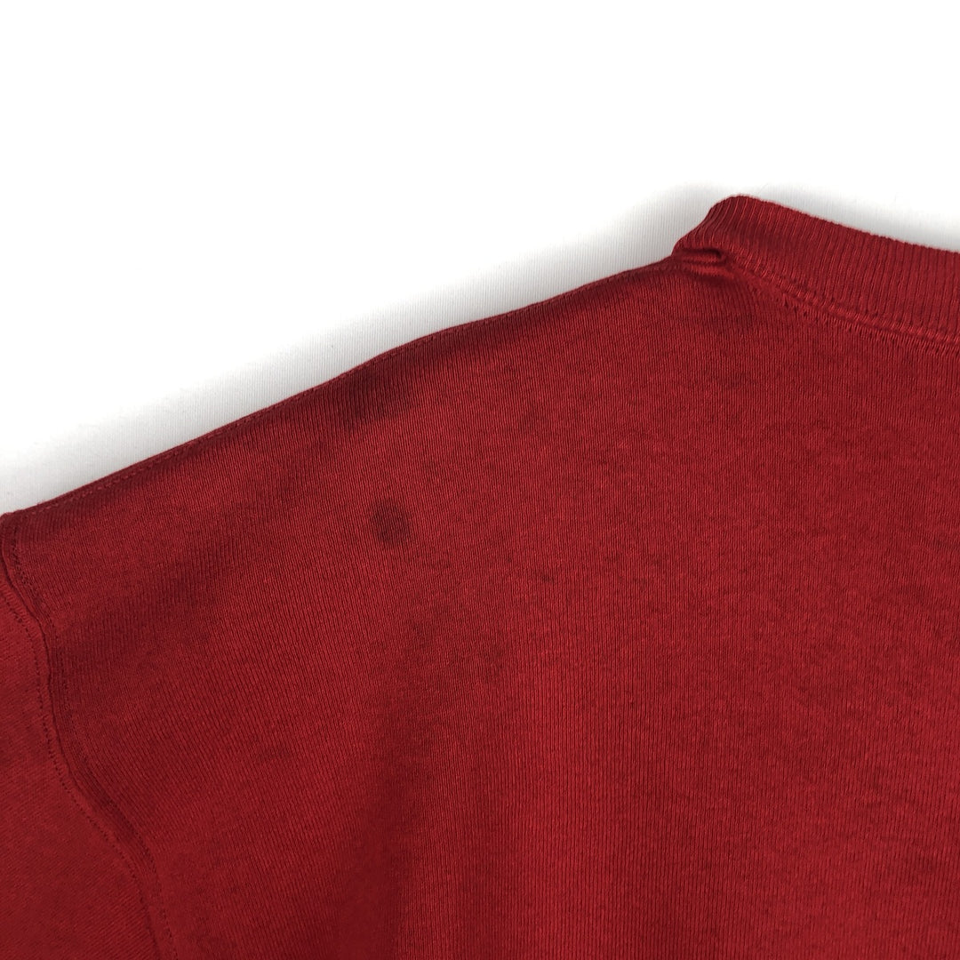 80s-90'S Jerzees College Sweatshirt, Made in USA, Men's Size L, Vintage cotton red type Vintage Second Hand