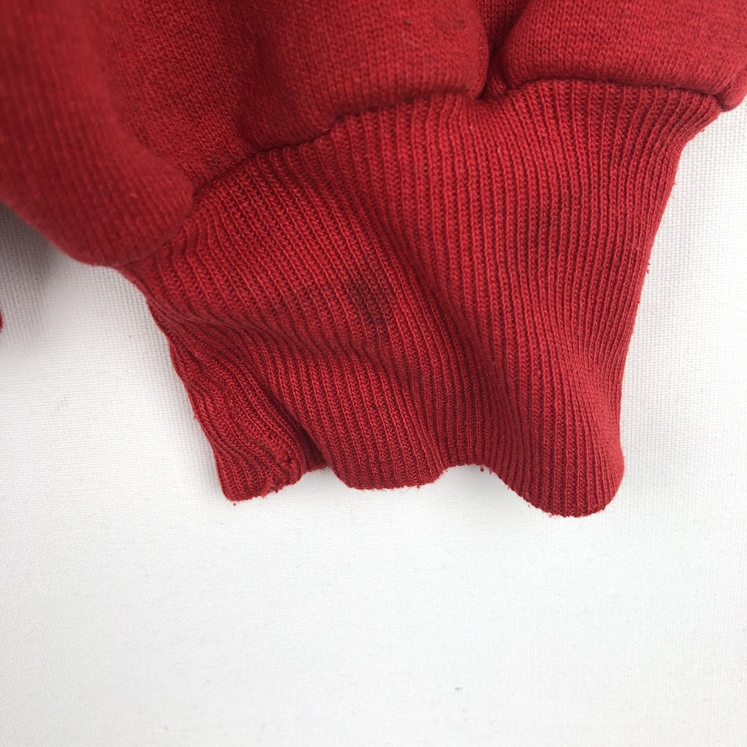80s-90'S Jerzees College Sweatshirt, Made in USA, Men's Size L, Vintage cotton red type Vintage Second Hand