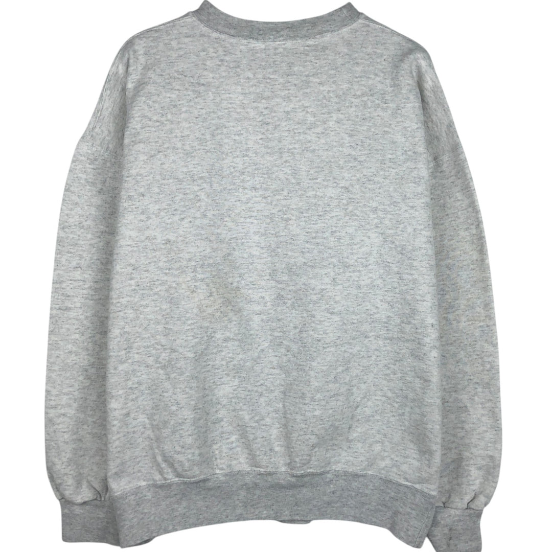 90'S Riddell College Sweatshirt, Made in USA, Men's XL equivalent, Vintage cotton gray type Vintage Second Hand