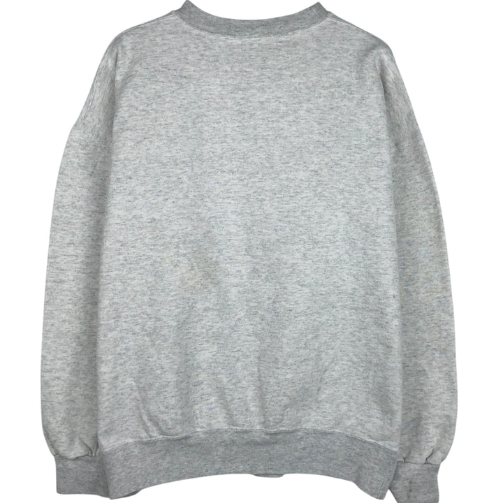 90'S Riddell College Sweatshirt, Made in USA, Men's XL equivalent, Vintage cotton gray type Vintage Second Hand