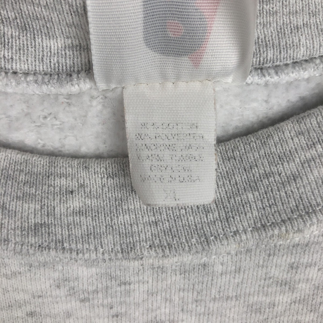 90'S Riddell College Sweatshirt, Made in USA, Men's XL equivalent, Vintage cotton gray type Vintage Second Hand