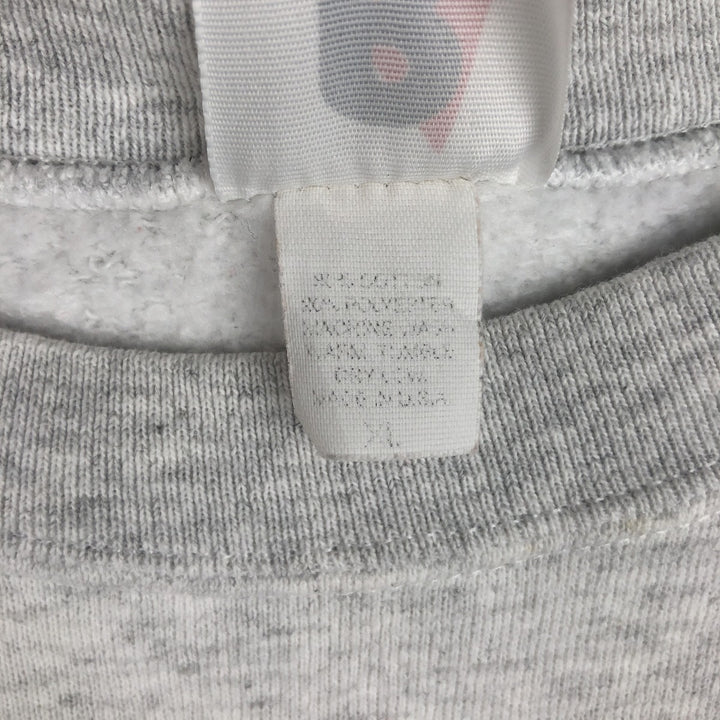 90'S Riddell College Sweatshirt, Made in USA, Men's XL equivalent, Vintage cotton gray type Vintage Second Hand