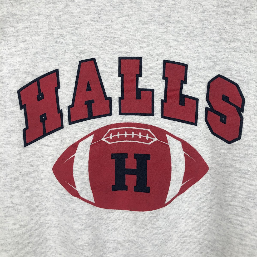 90'S Riddell College Sweatshirt, Made in USA, Men's XL equivalent, Vintage cotton gray type Vintage Second Hand
