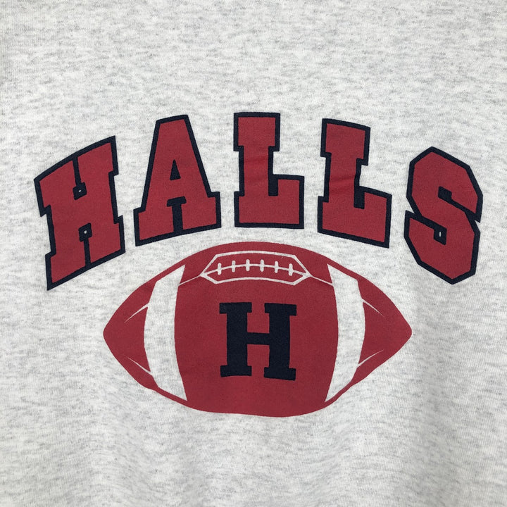 90'S Riddell College Sweatshirt, Made in USA, Men's XL equivalent, Vintage cotton gray type Vintage Second Hand