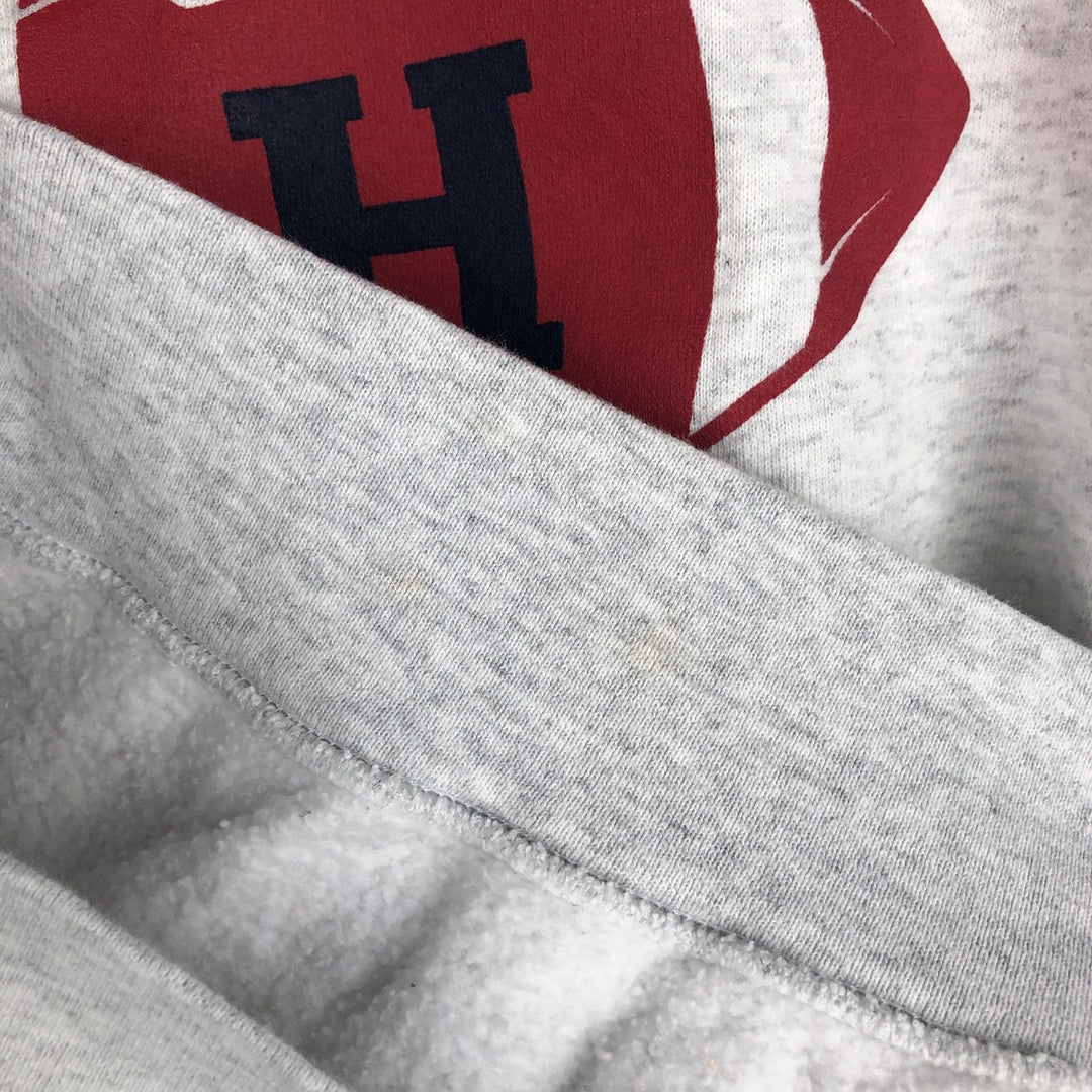 90'S Riddell College Sweatshirt, Made in USA, Men's XL equivalent, Vintage cotton gray type Vintage Second Hand