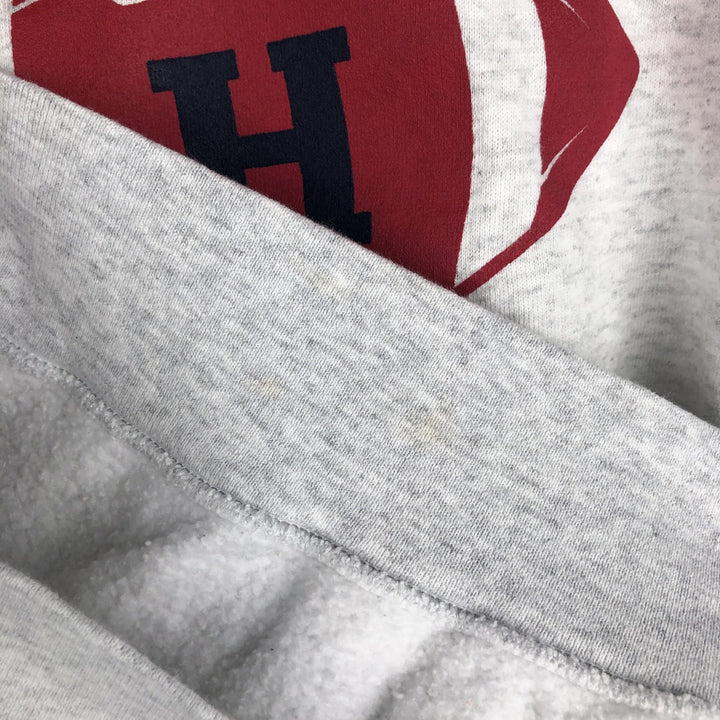 90'S Riddell College Sweatshirt, Made in USA, Men's XL equivalent, Vintage cotton gray type Vintage Second Hand