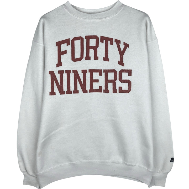 80s-90'S Starter NFL San Francisco 49ers Print Sweatshirt, Made in USA cotton white type Vintage Second Hand