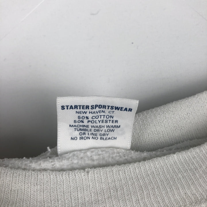 80s-90'S Starter NFL San Francisco 49ers Print Sweatshirt, Made in USA cotton white type Vintage Second Hand