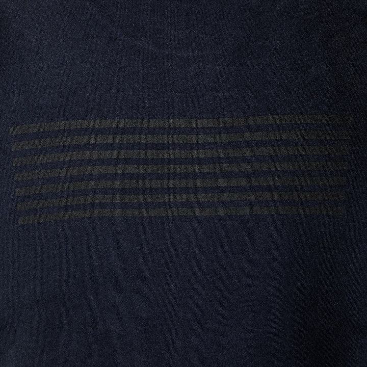 CAMPBELLSVILLE APPAREL COMPANY US Coast Guard Military Print Sweatshirt, Made in USA, Men's Size M (approx.) cotton navy blue type Vintage Second Hand