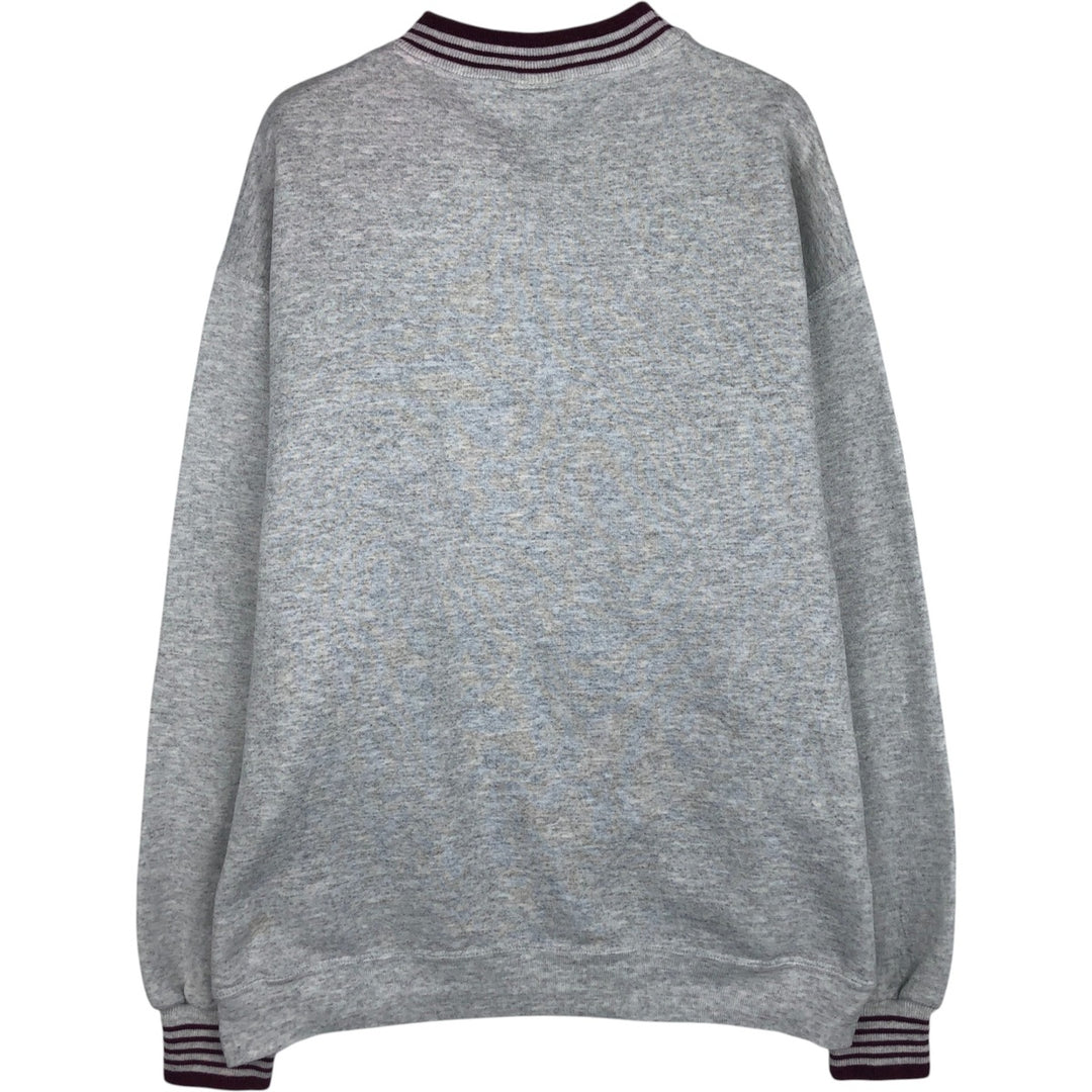 90'S ONEITA Triple Print College Sweatshirt, Made in USA, Men's XL (approx.) Vintage polyester gray type Vintage Second Hand