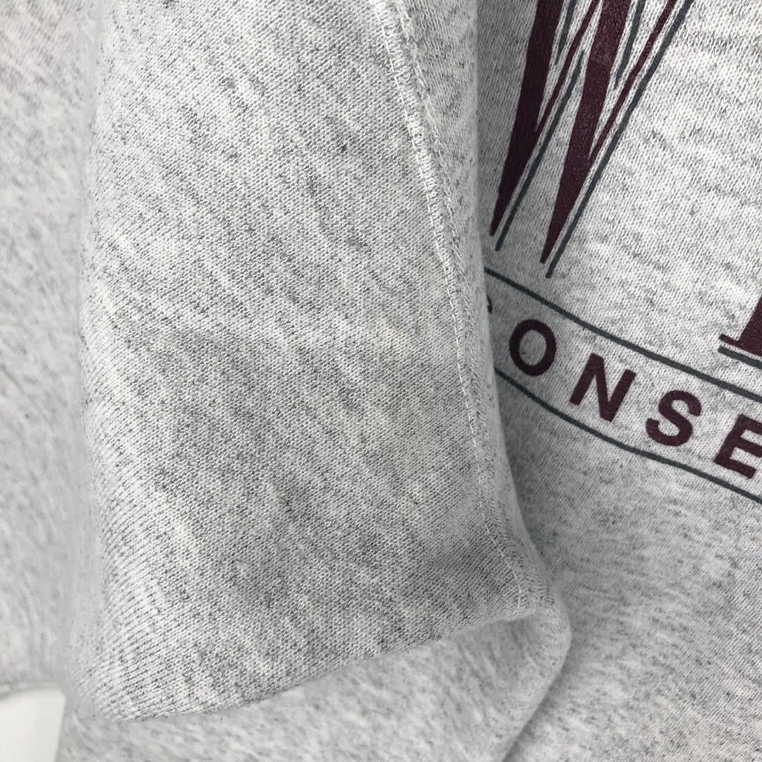 90'S ONEITA Triple Print College Sweatshirt, Made in USA, Men's XL (approx.) Vintage polyester gray type Vintage Second Hand