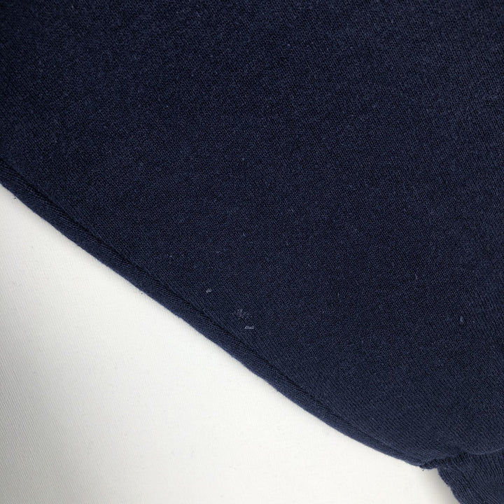 90'S Russell College Sweatshirt, Made in USA, Men's L, Vintage cotton navy blue type Vintage Second Hand