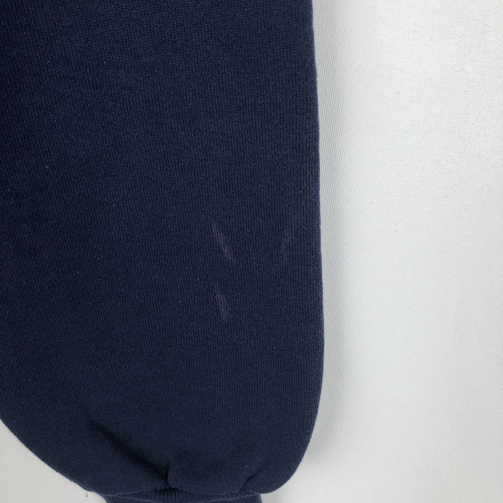 90'S Russell College Sweatshirt, Made in USA, Men's L, Vintage cotton navy blue type Vintage Second Hand
