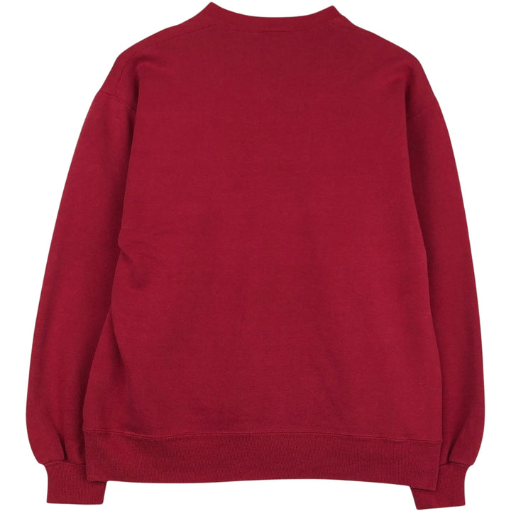 90'S Russell College Sweatshirt, Made in USA, Men's L, Vintage cotton red type Vintage Second Hand