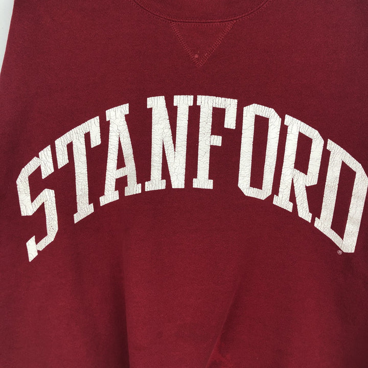 90'S Russell College Sweatshirt, Made in USA, Men's L, Vintage cotton red type Vintage Second Hand
