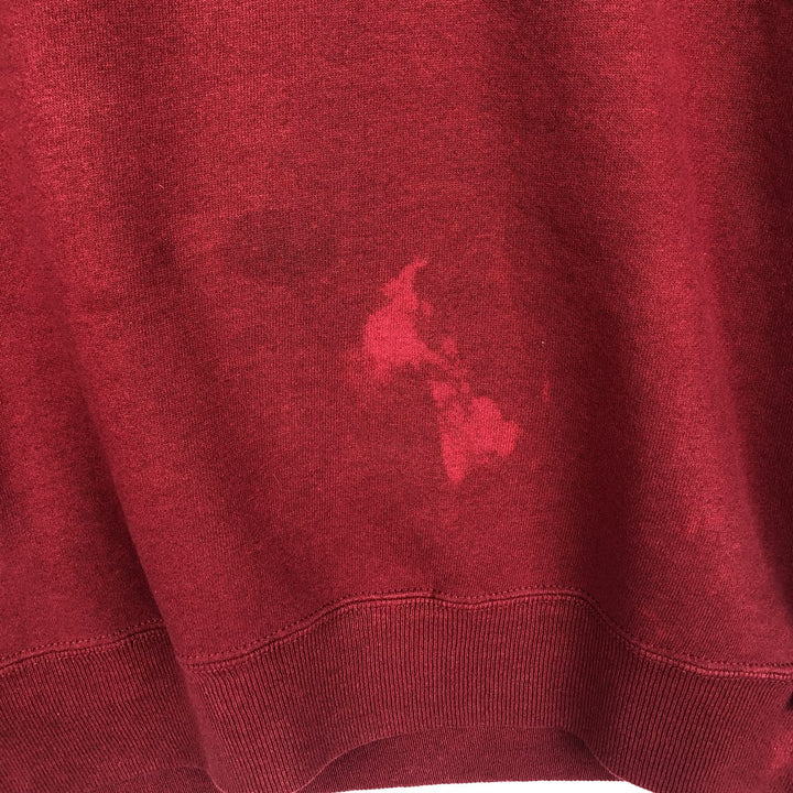 90'S Russell College Sweatshirt, Made in USA, Men's L, Vintage cotton red type Vintage Second Hand