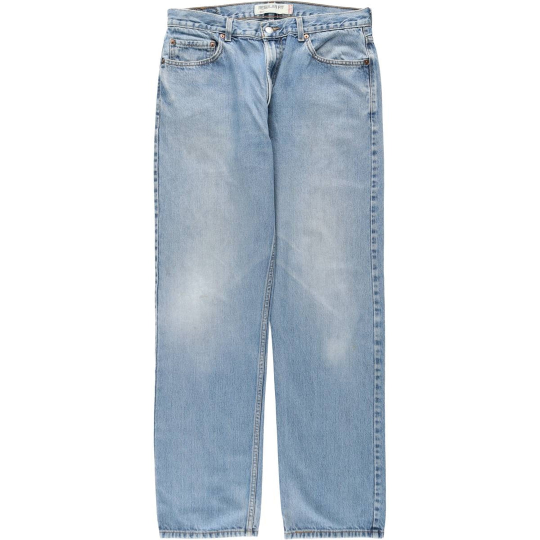 Levi's 505 REGULAR FIT tapered denim pants for men, size w36 cotton blue type Vintage Second Hand