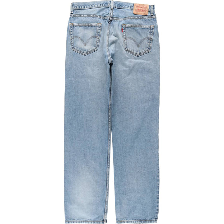 Levi's 505 REGULAR FIT tapered denim pants for men, size w36 cotton blue type Vintage Second Hand