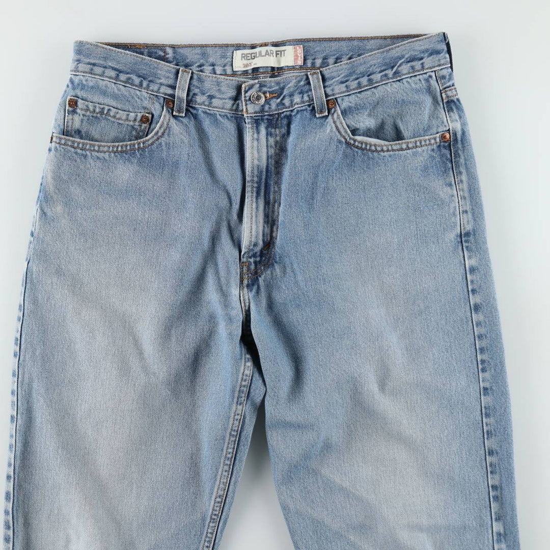 Levi's 505 REGULAR FIT tapered denim pants for men, size w36 cotton blue type Vintage Second Hand