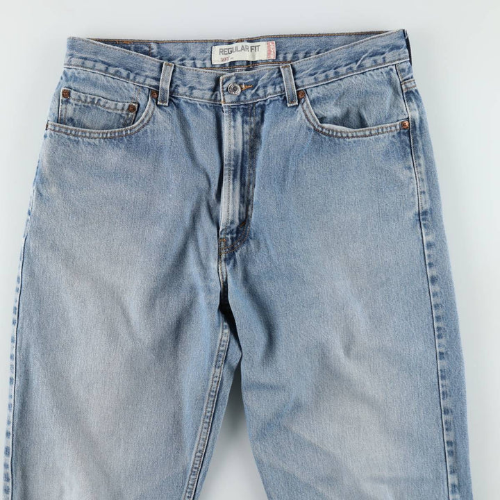 Levi's 505 REGULAR FIT tapered denim pants for men, size w36 cotton blue type Vintage Second Hand