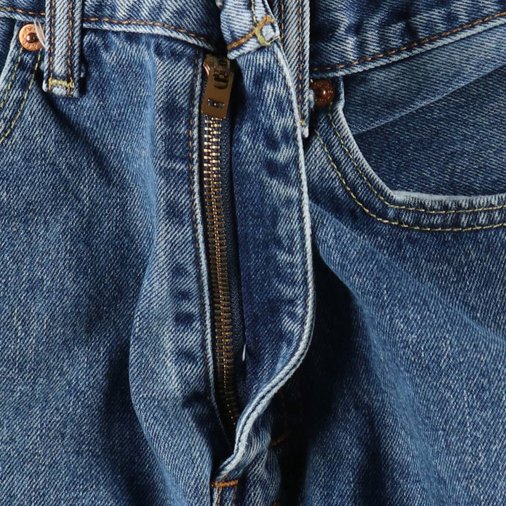 Levi's 505 tapered denim pants for men, size W34 cotton blue type Vintage Second Hand