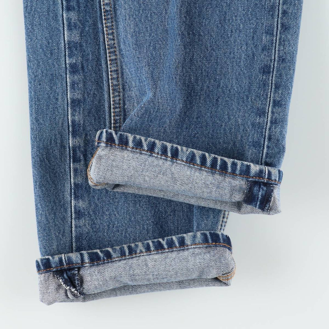 Levi's 505 tapered denim pants for men, size W34 cotton blue type Vintage Second Hand