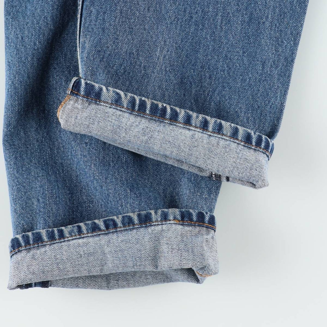 Levi's 505 tapered denim pants for men, size W34 cotton blue type Vintage Second Hand