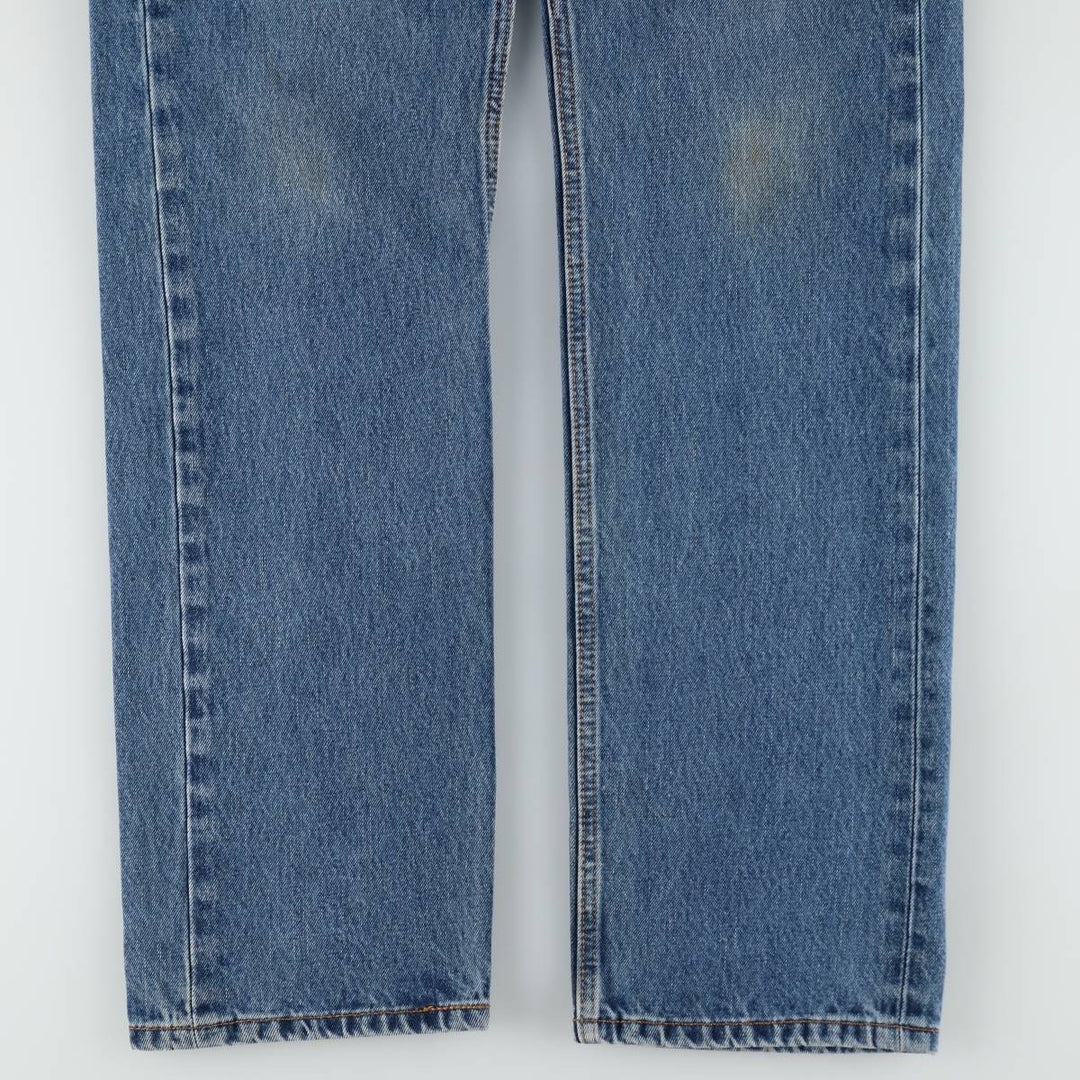 Levi's 505 tapered denim pants for men, size W34 cotton blue type Vintage Second Hand