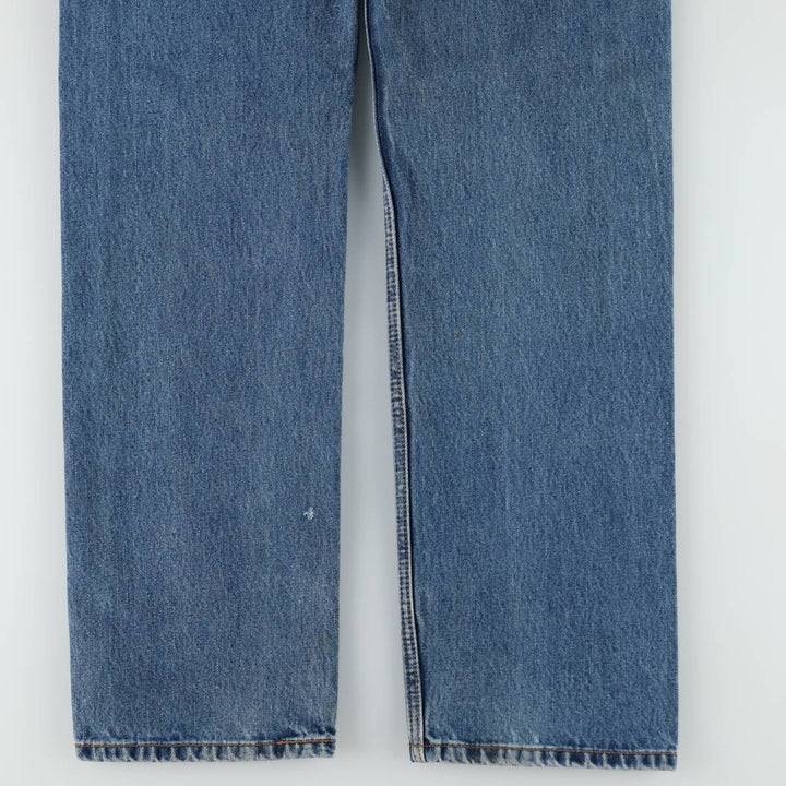 Levi's 505 tapered denim pants for men, size W34 cotton blue type Vintage Second Hand