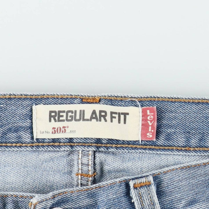 Levi's 505 REGULAR FIT tapered denim pants for men, size w35 unclear blue type Vintage Second Hand