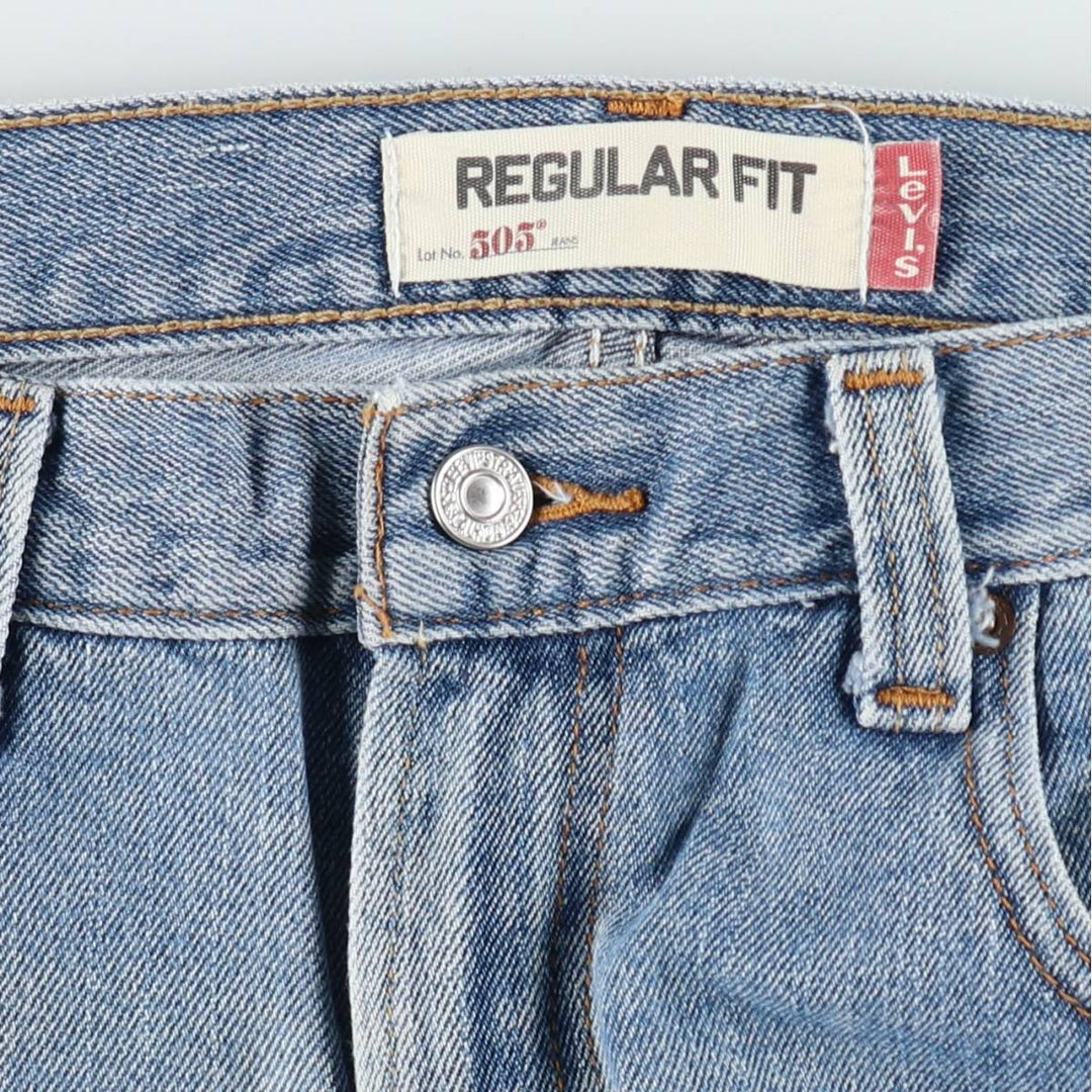 Levi's 505 REGULAR FIT tapered denim pants for men, size w35 unclear blue type Vintage Second Hand