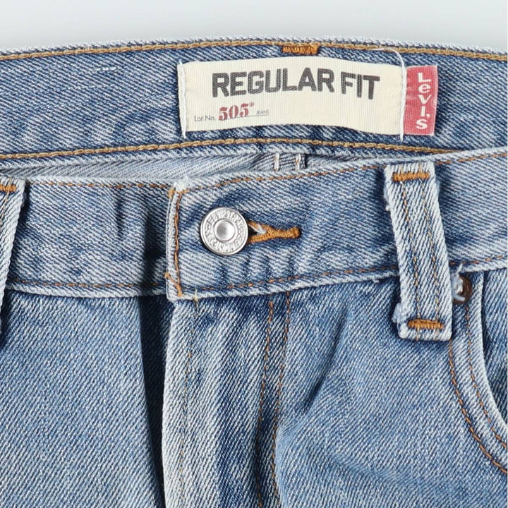 Levi's 505 REGULAR FIT tapered denim pants for men, size w35 unclear blue type Vintage Second Hand