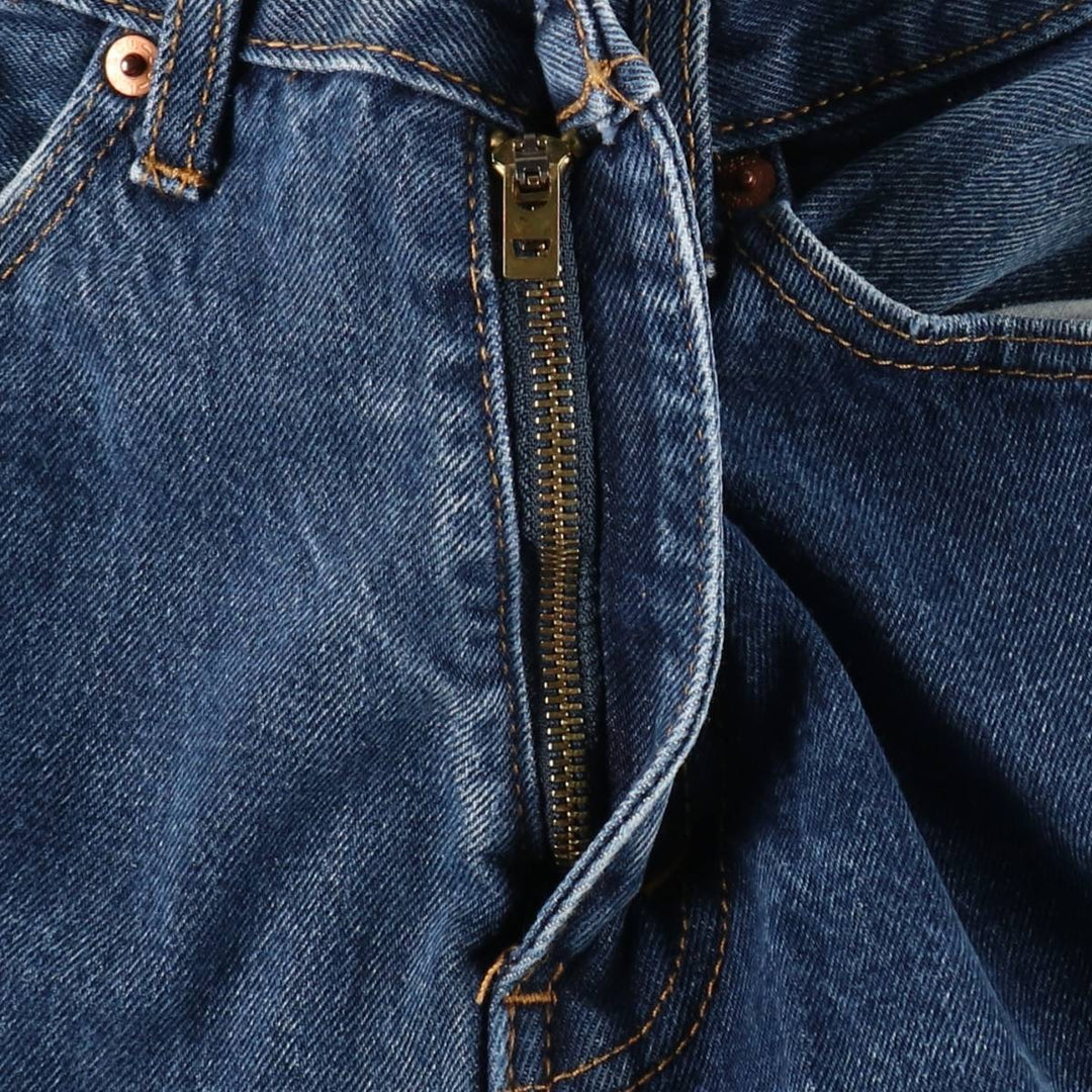 Levi's 505 tapered denim pants for men, equivalent to w32 cotton blue type Vintage Second Hand