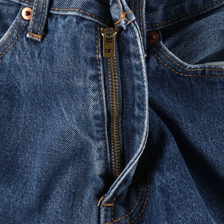 Levi's 505 tapered denim pants for men, equivalent to w32 cotton blue type Vintage Second Hand
