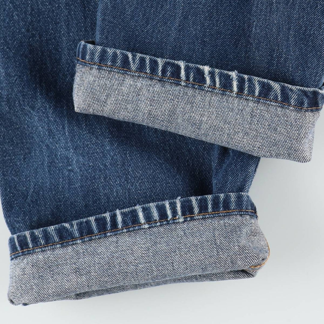 Levi's 505 tapered denim pants for men, equivalent to w32 cotton blue type Vintage Second Hand