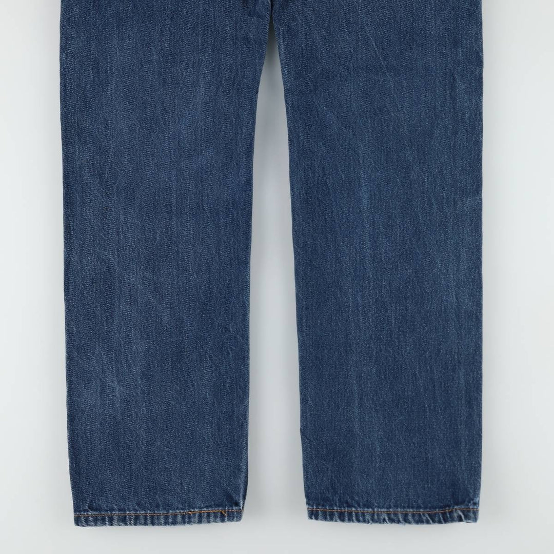 Levi's 505 tapered denim pants for men, equivalent to w32 cotton blue type Vintage Second Hand