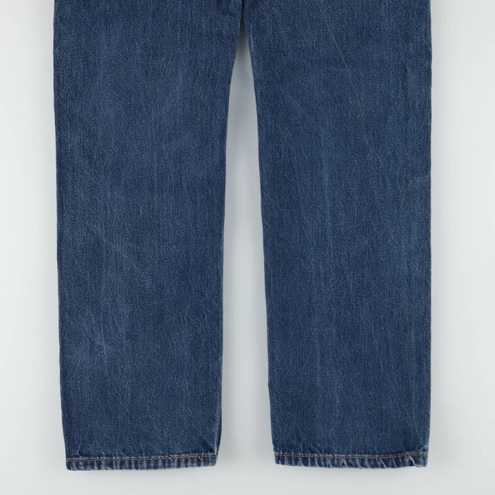 Levi's 505 tapered denim pants for men, equivalent to w32 cotton blue type Vintage Second Hand