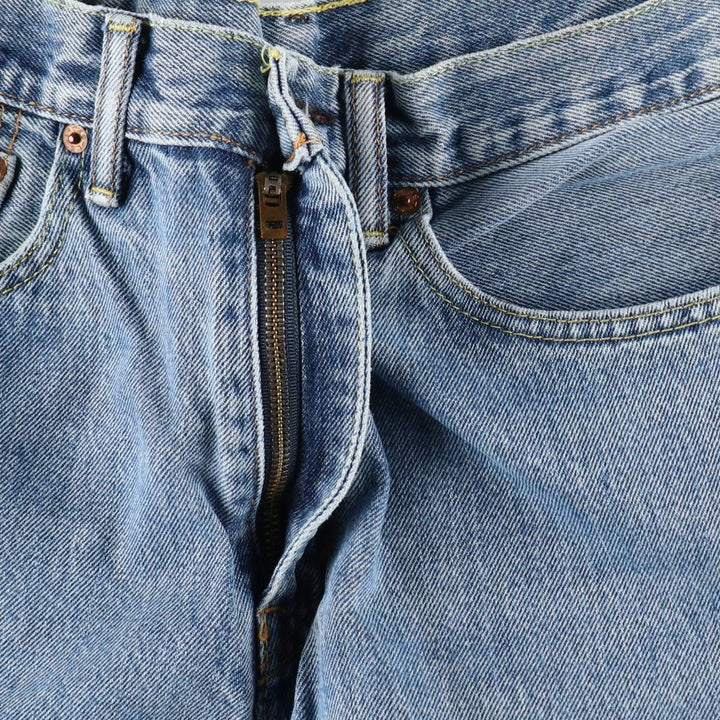 Levi's 505 tapered denim pants for men, size W33 cotton blue type Vintage Second Hand