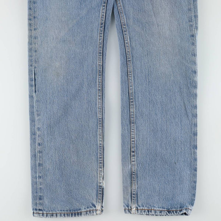Levi's 505 tapered denim pants for men, size W33 cotton blue type Vintage Second Hand