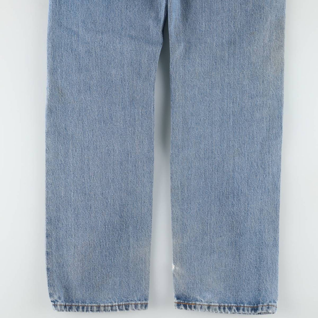 Levi's 505 tapered denim pants for men, size W33 cotton blue type Vintage Second Hand