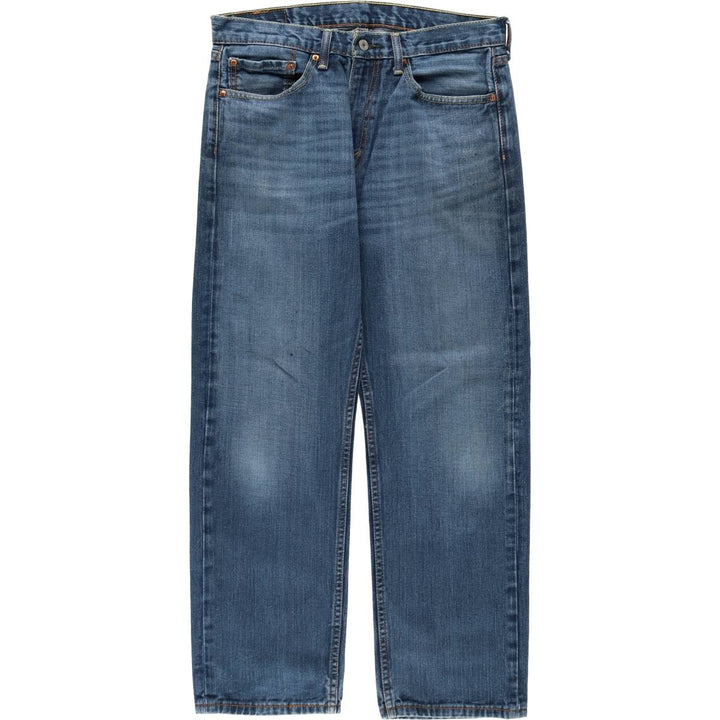 Levi's 505 tapered denim pants for men, size W34 cotton blue type Vintage Second Hand